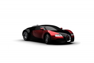Czerwone Bugatti Veyron