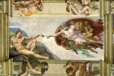 Michelangelo Stworzenie Adama