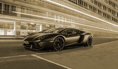 Lamborghini sepia