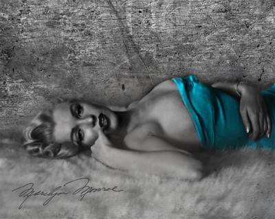 Marilyn Monroe w turkusowej sukience