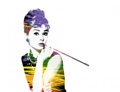 Audrey Hepburn z cygaretką