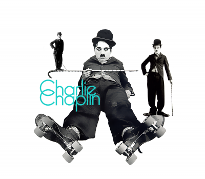 BG708 Charlie Chaplin z laseczką