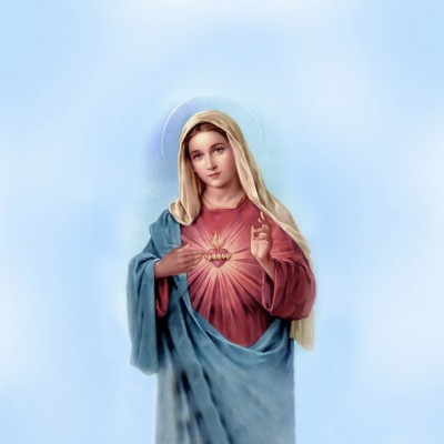 Maryja, Matka Boża w błękicie
